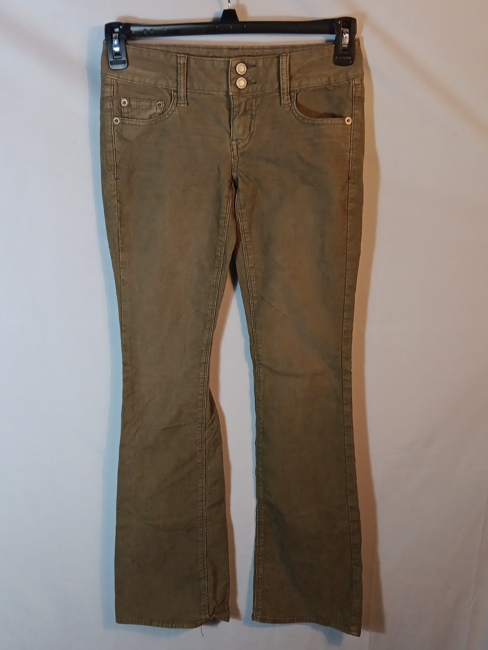 American Eagle Outfitters Olive Flare Corduroy Jeans